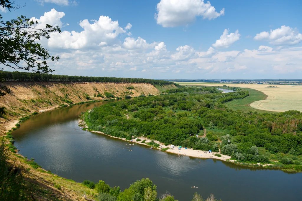Река Дон недалеко от села Кривоборье
